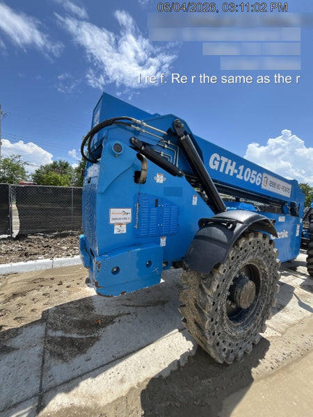2019 Genie GTH-1056 Canopy, Solid RT Tires, LED Work Lights, Beacon 60" QA Carriage, 60" Forks