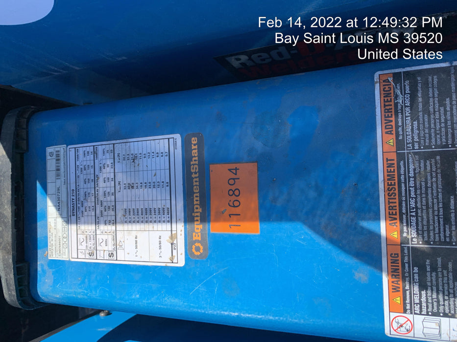 2020 MILLER ELECTRIC Dynasty 210 DX