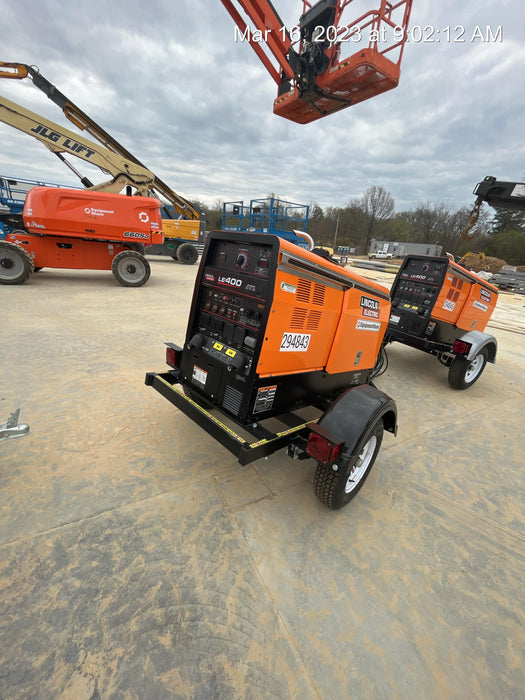 2023 Lincoln Electric LE400 Kubota V1505, Trlr, Cable Rack, Light Kit, ES Decals, T3