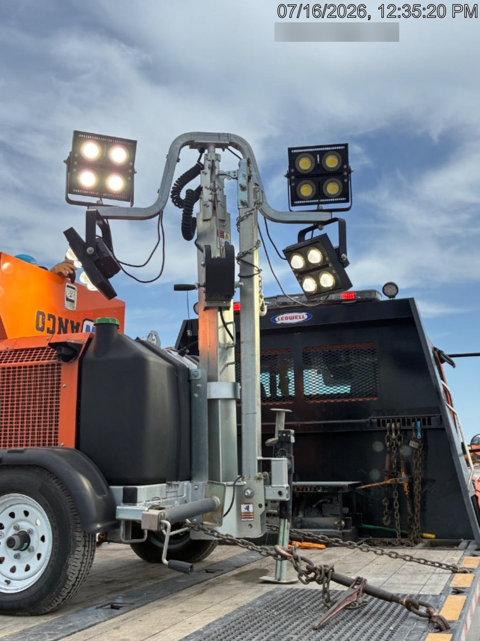 2023 Wanco WLTT-4MM4K Diesel, Deep Sea Controller, Shore Power Plug, Auto Start, (4) 350W LED Floodlights, 4kW Generator, 60 Gal Fuel Tank, 2" Ball, T3