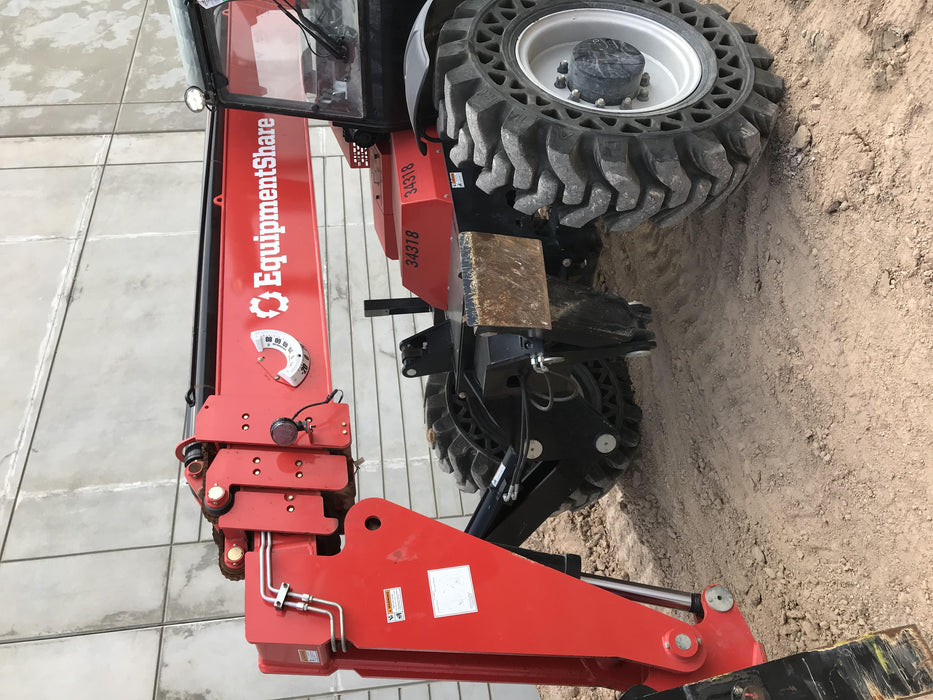 2019 Manitou MTA10055 Cab/Heat/Air, 120 HP, Solid Tires, Work Lights, Lift Hook, Auxiliary Hydraulics w/66" Carriage and 60" Forks