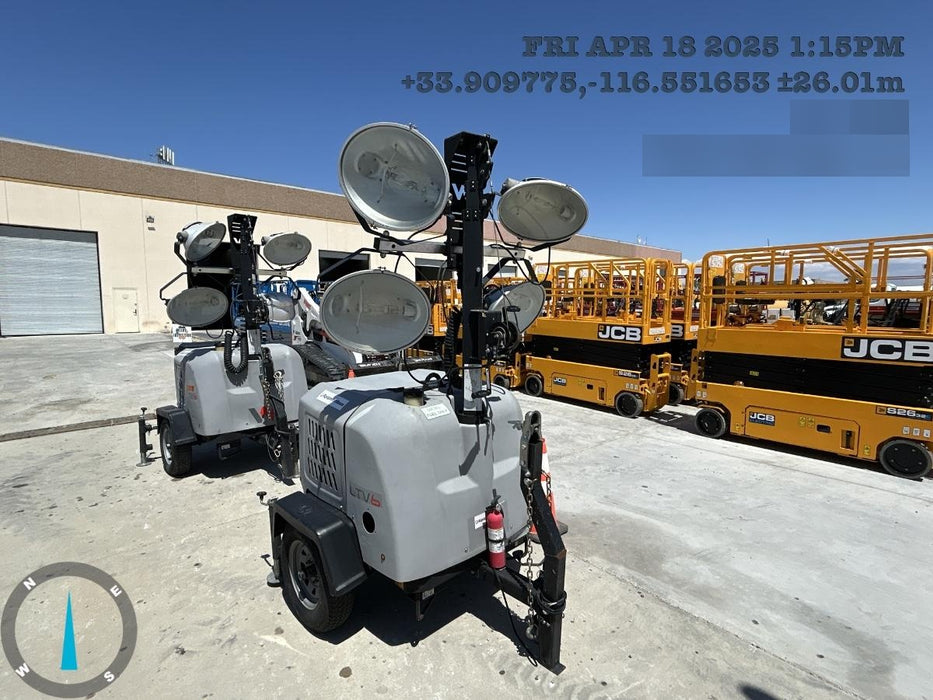 2019 Wacker Neuson LTV6L-MH Wacker Neuson LTV6L Mobile Light Tower w/Fuel Level Sensor Installed
