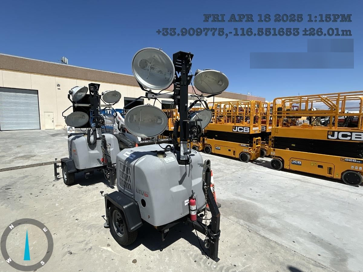 2019 Wacker Neuson LTV6L-MH Wacker Neuson LTV6L Mobile Light Tower w/Fuel Level Sensor Installed