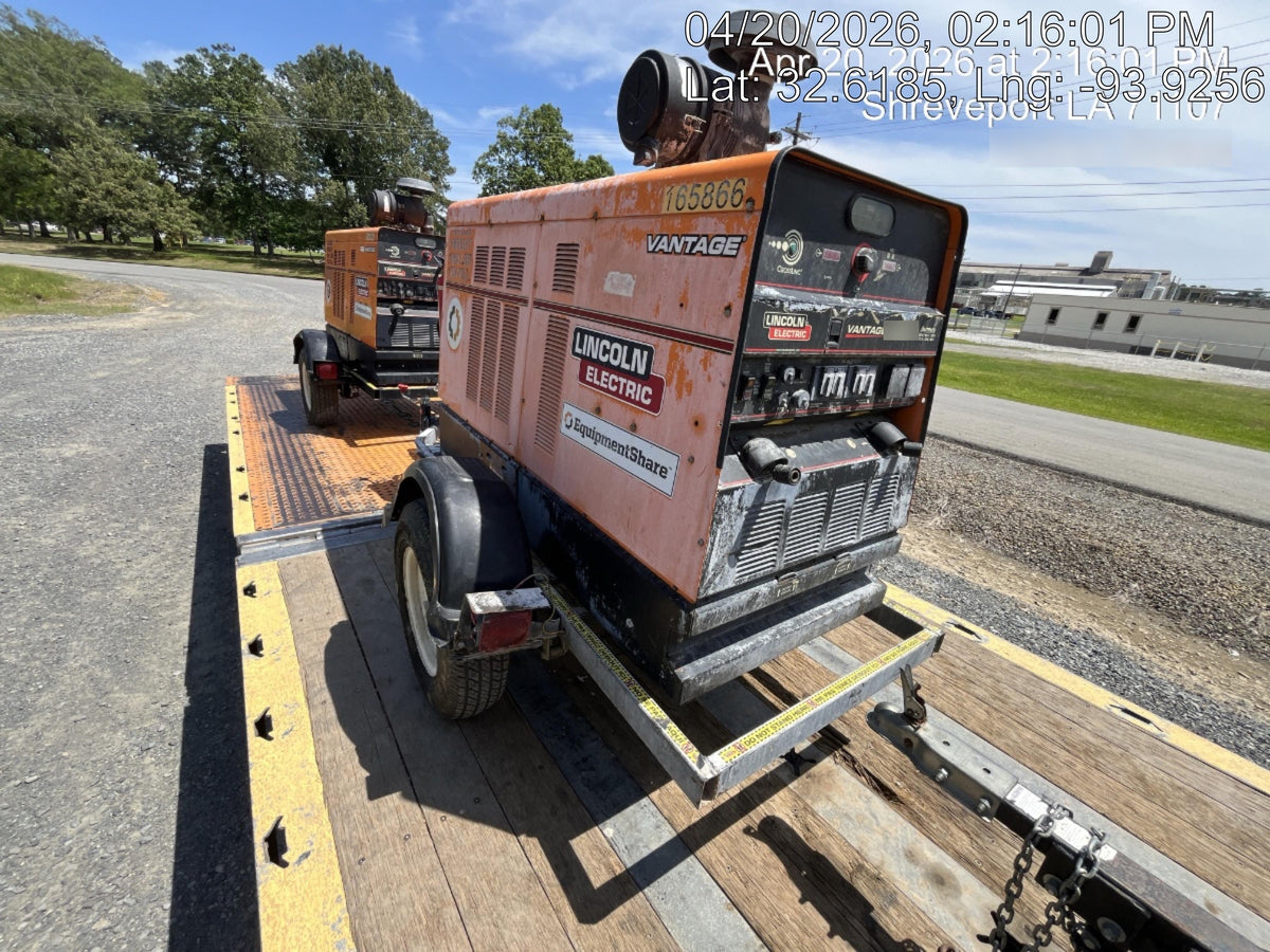 2021 Lincoln Electric Vantage 549X Ready Pak 3, ORANGE (includes trailer, cable rack, fender light kit)