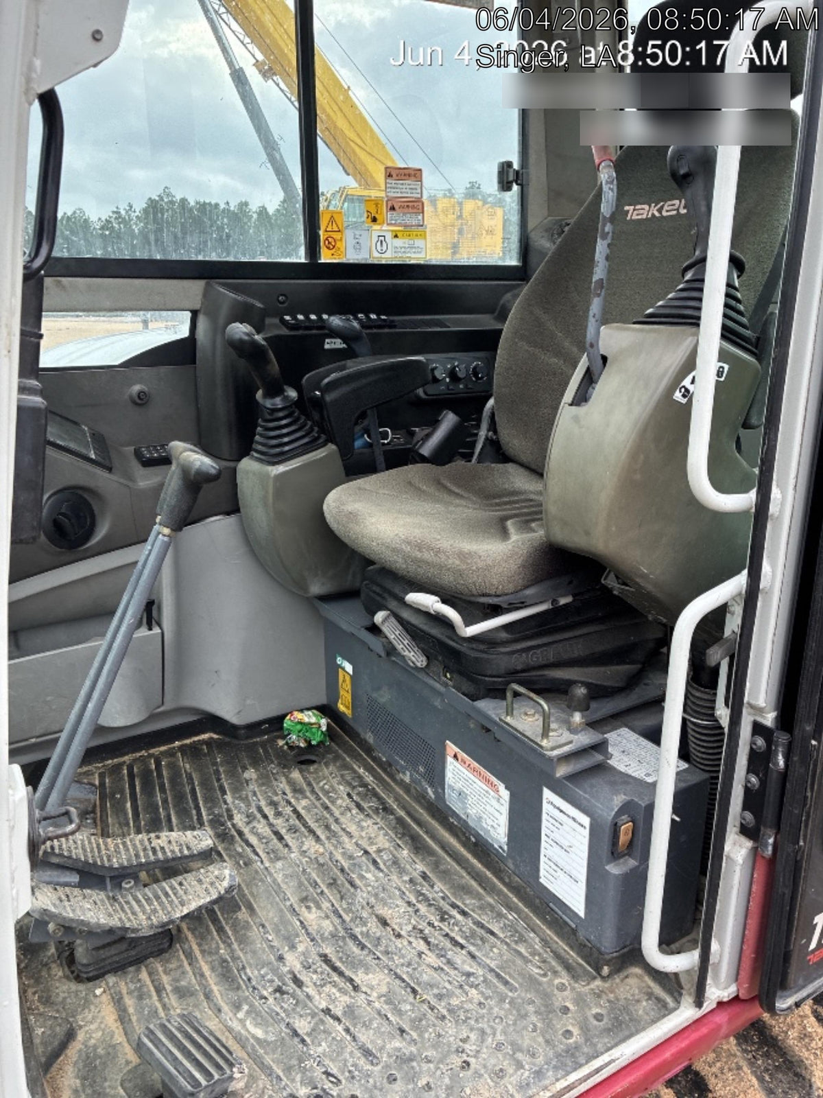 2019 Takeuchi TB290 Takeuchi TB290 Cab/Heat/AC w/Rubber Tracks, Auxiliary Hydraulics, Dozer Blade, Manual QC w/ 18/24/36" Buckets, Hydraulic Thumb Installed