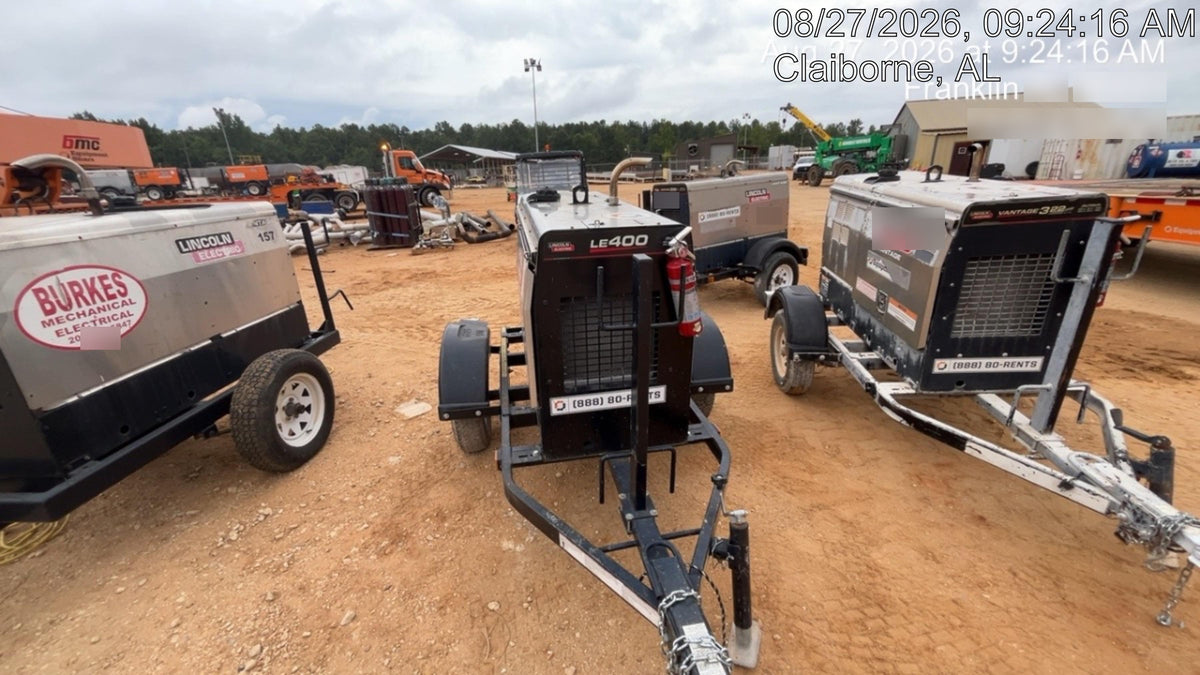 2024 Lincoln Electric LE400 Kubota V1505, Trlr, Cable Rack, Light Kit, ES Decals, T3