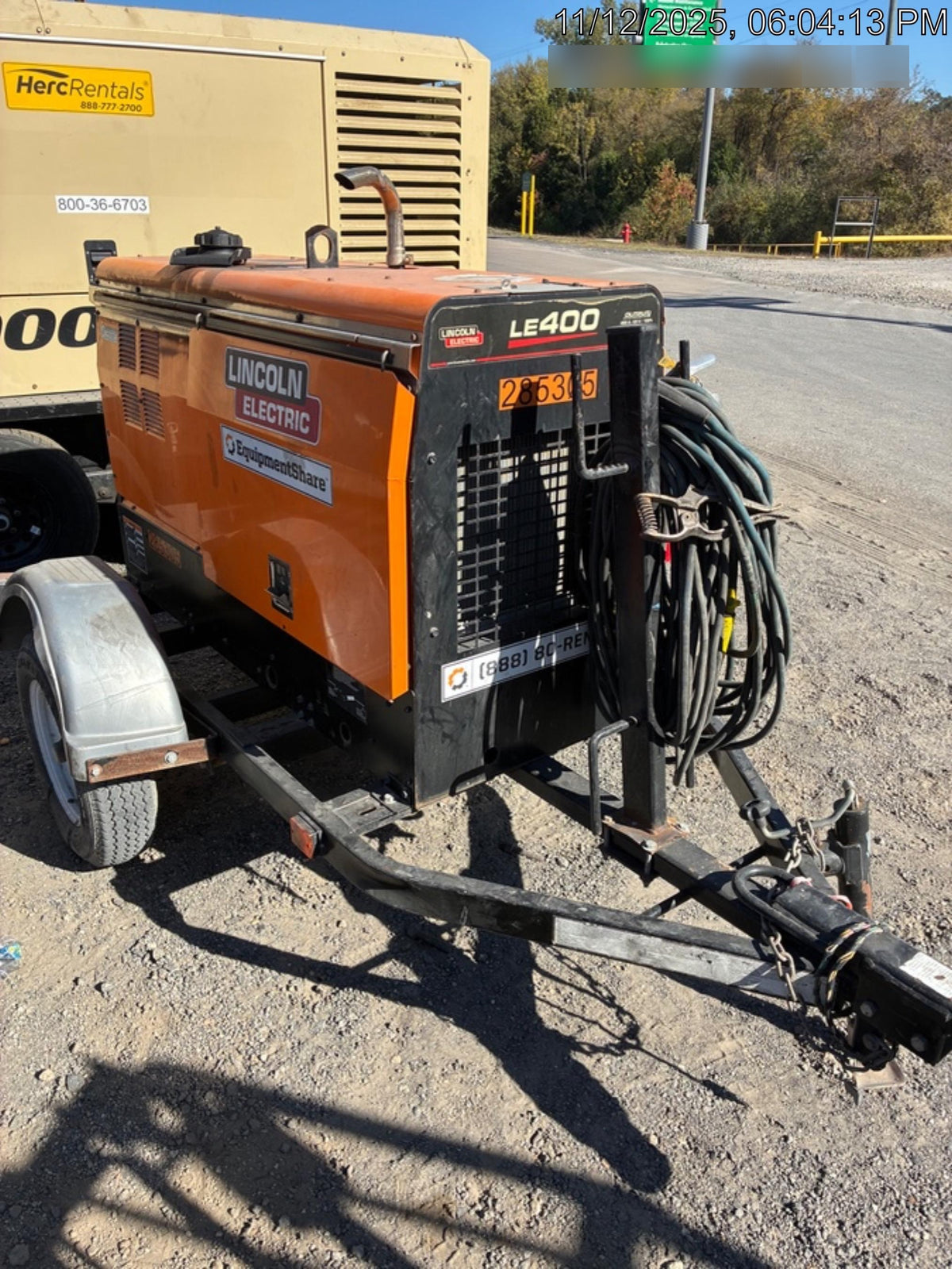2022 Lincoln Electric LE400 Kubota V1505, Trlr, Cable Rack, Light Kit, ES Decals, T3