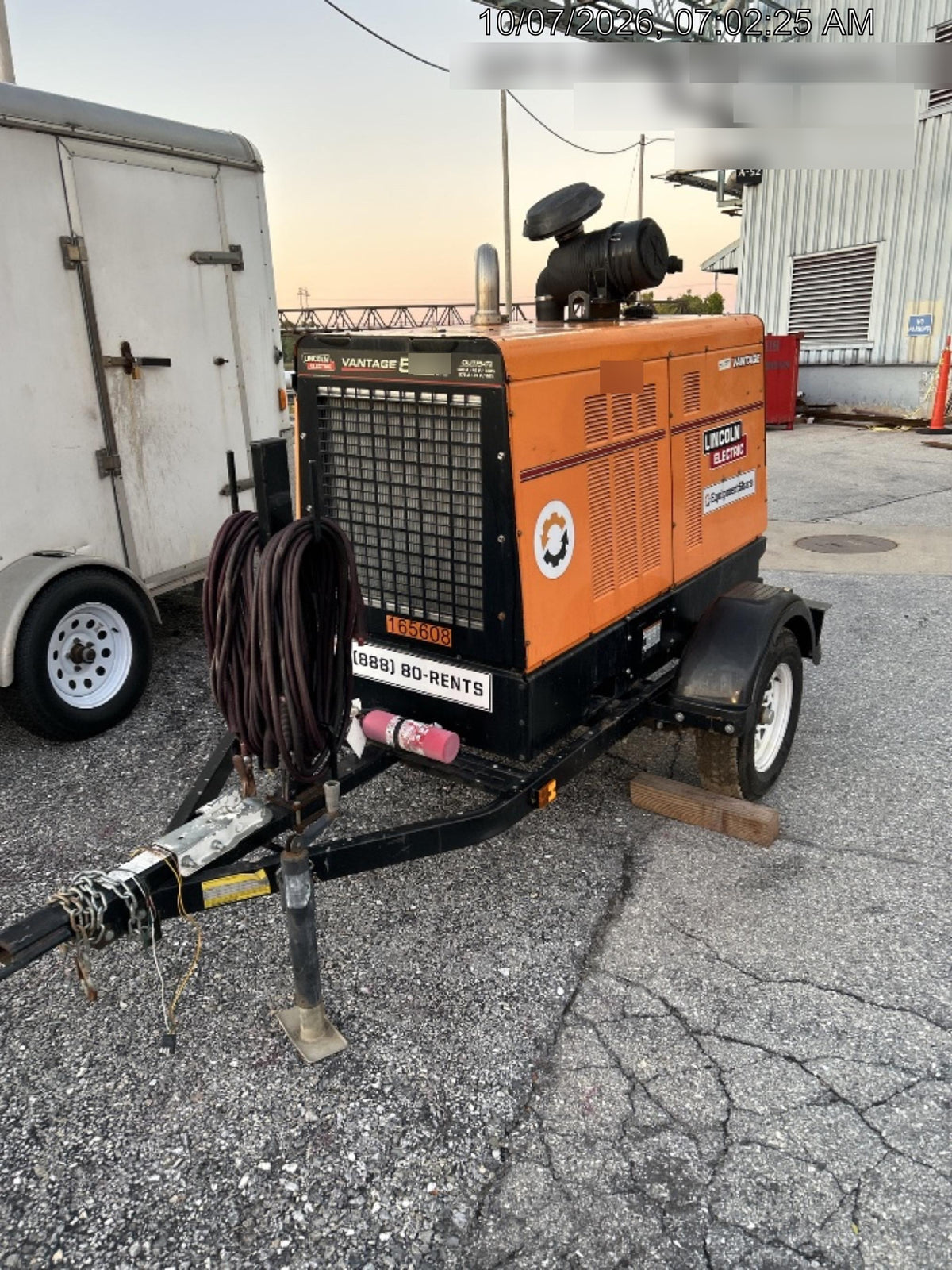 2021 Lincoln Electric Vantage 549X Ready Pak 3, ORANGE (includes trailer, cable rack, fender light kit)