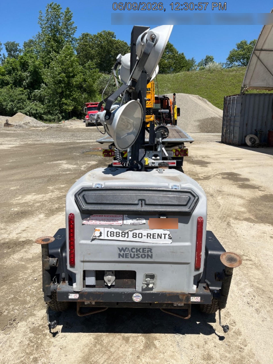 2019 Wacker Neuson LTV6L-MH Wacker Neuson LTV6L Mobile Light Tower w/Fuel Level Sensor Installed