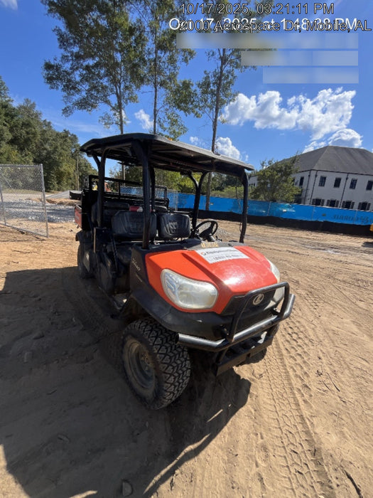 Kubota RTV-X1140W-H Canopy, 4-Seater, Diesel, Windshield Acrylic Clear, Strobe Light, Backup Alarm