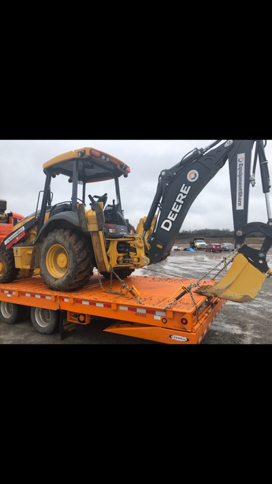 2019 John Deere 310LEP 4wd, Canopy, Standard dipper, ISO, Rear Auxiliary Hydraulics, Manual QC 12”, 18”, and 24” buckets