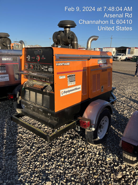 2022 Lincoln Electric Vantage 549X Crosslink Technology, Trailer Mounted, ES Decals, T3