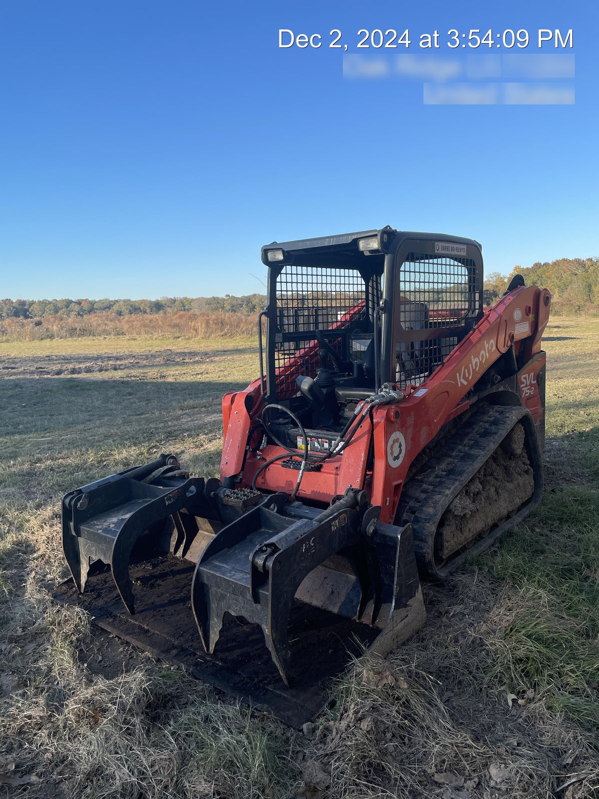 2019 PALADIN 72" Brush Grapple