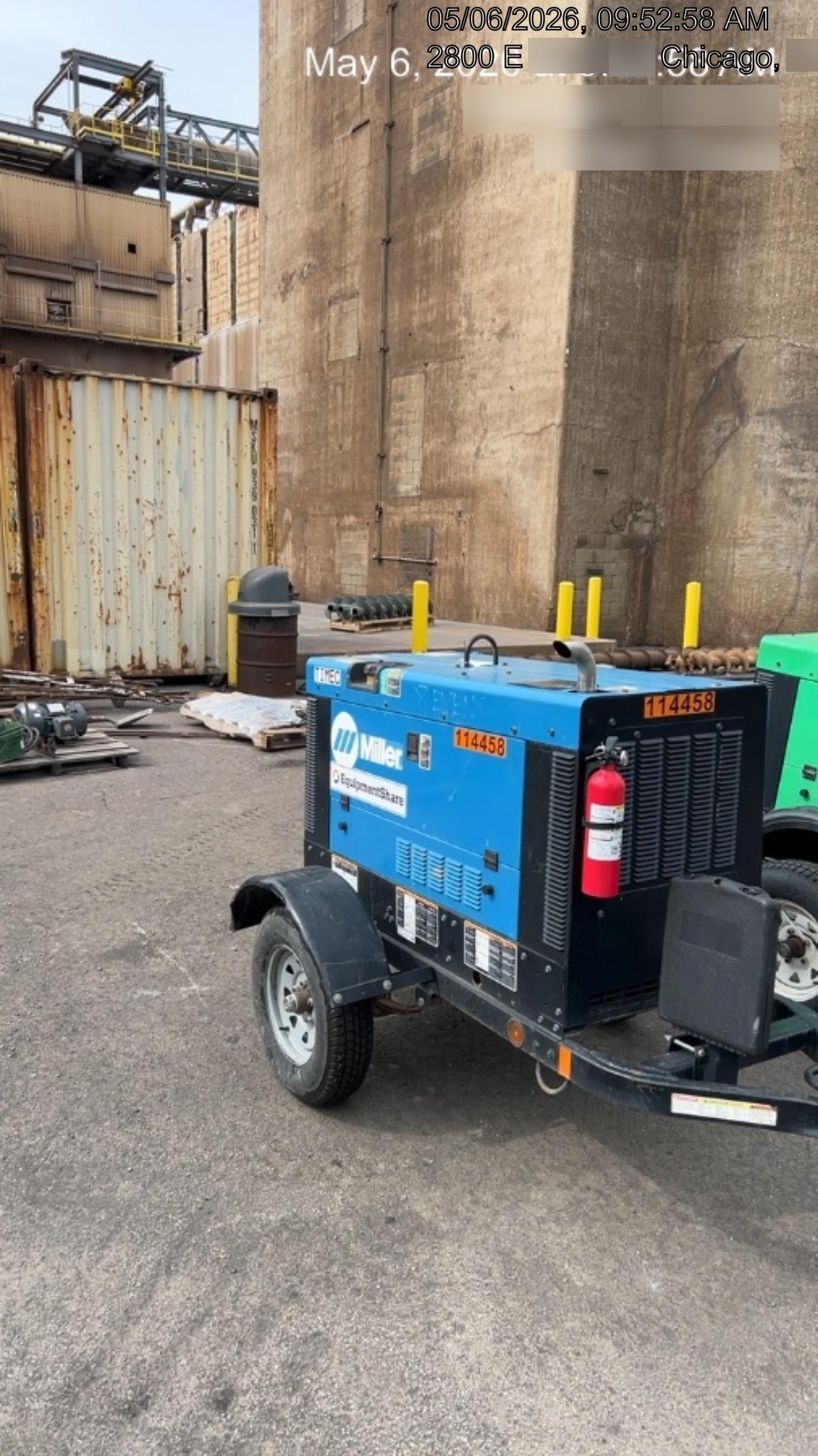 2020 Miller Electric BIG BLUE 400 Trailer Mounted Welder
