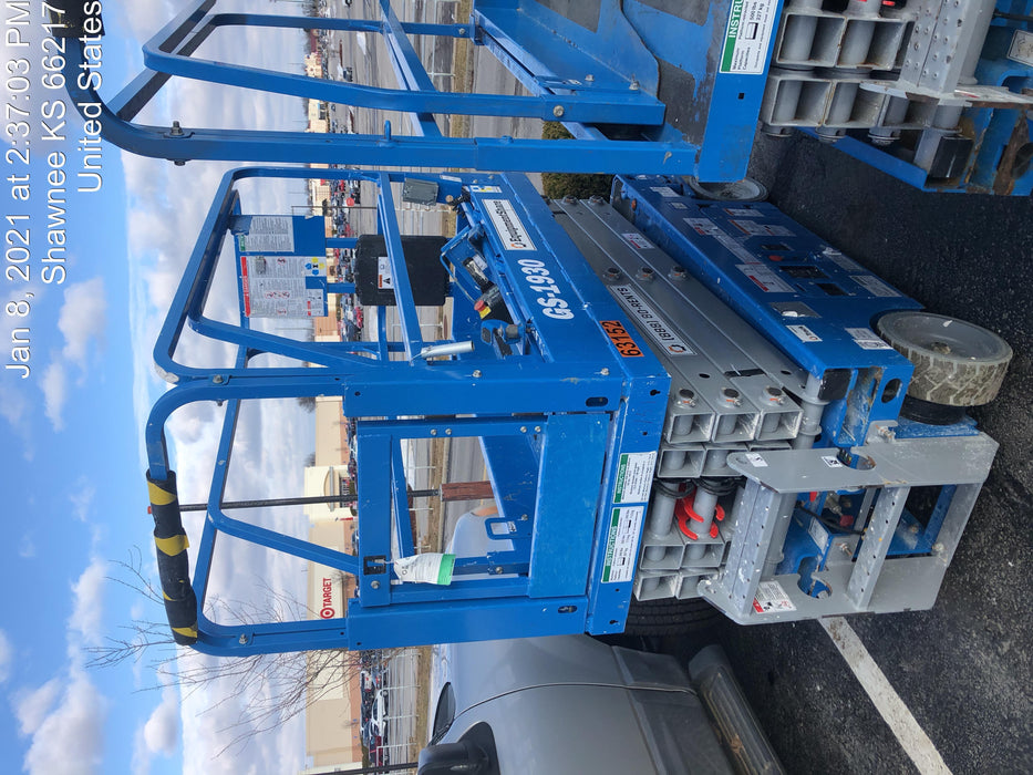 2020 Genie GS-1930 Solid Non Marking Tires, Beacon, Folding rails with half height swing gate