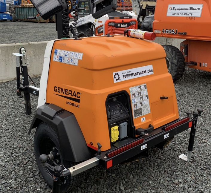 2023 Generac MLT2 Diesel, Flex Switch 120V Input, Powerzone Controller, 
(4) 320W LED Lights, 4kW Generator, 39.9 Gal Fuel Tank, 2" Ball, T3