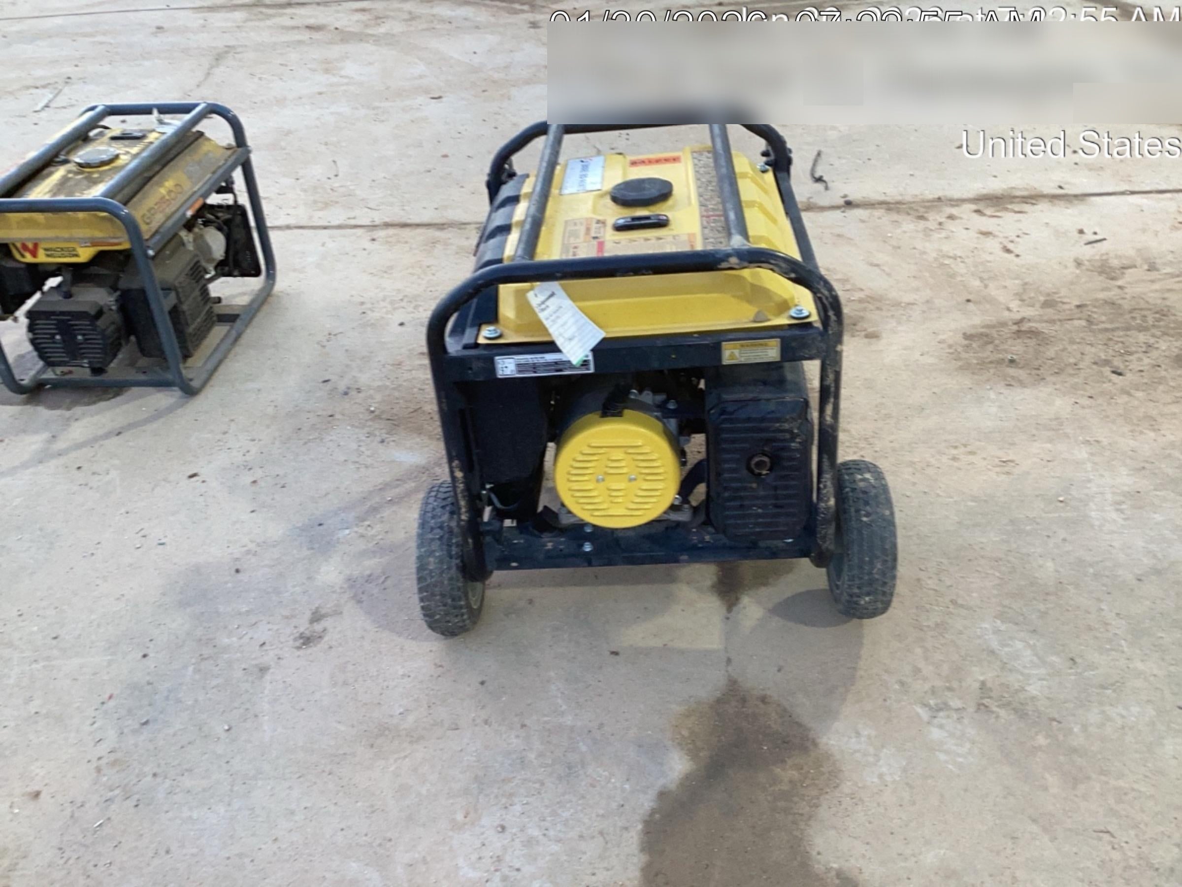 2023 Atlas Copco P6500W 5.5kW, AC390FD Gasoline Engine, Wheel & Handle Kit, (2) 120V Duplex 15A + (1) 120/240V 30A Twist Lock