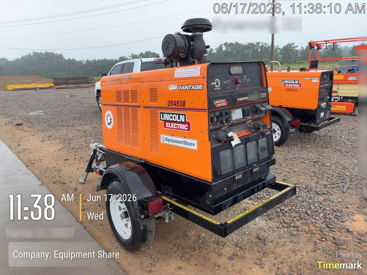 2022 Lincoln Electric Vantage 549X Crosslink Technology, Trailer Mounted, ES Decals, T3
