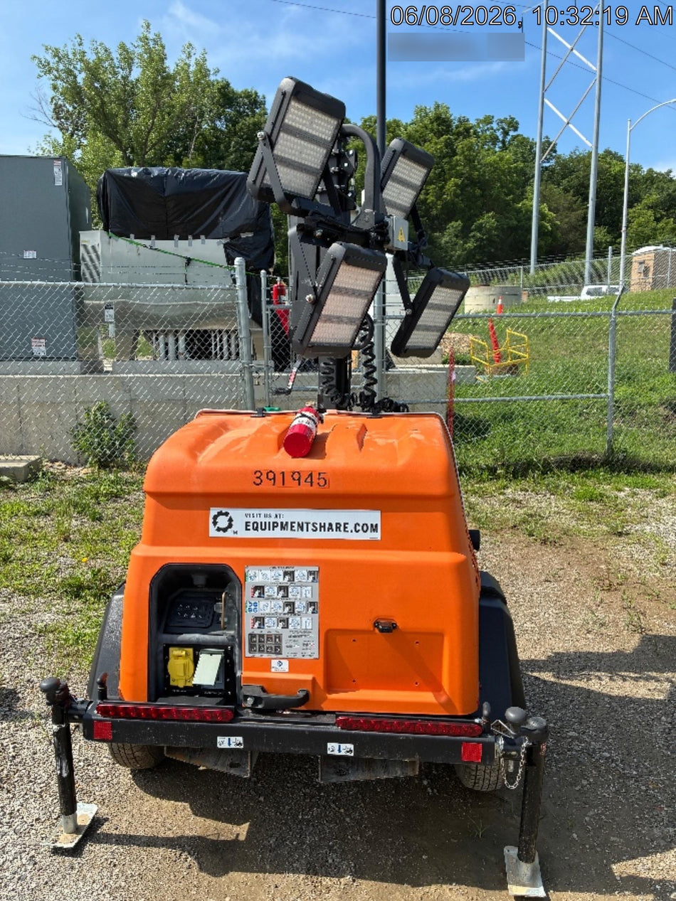 2024 Generac MLT2 Diesel, Flex Switch 120V Input, Powerzone Controller, 
(4) 320W LED Lights, 4kW Generator, 39.9 Gal Fuel Tank, 2" Ball, T3