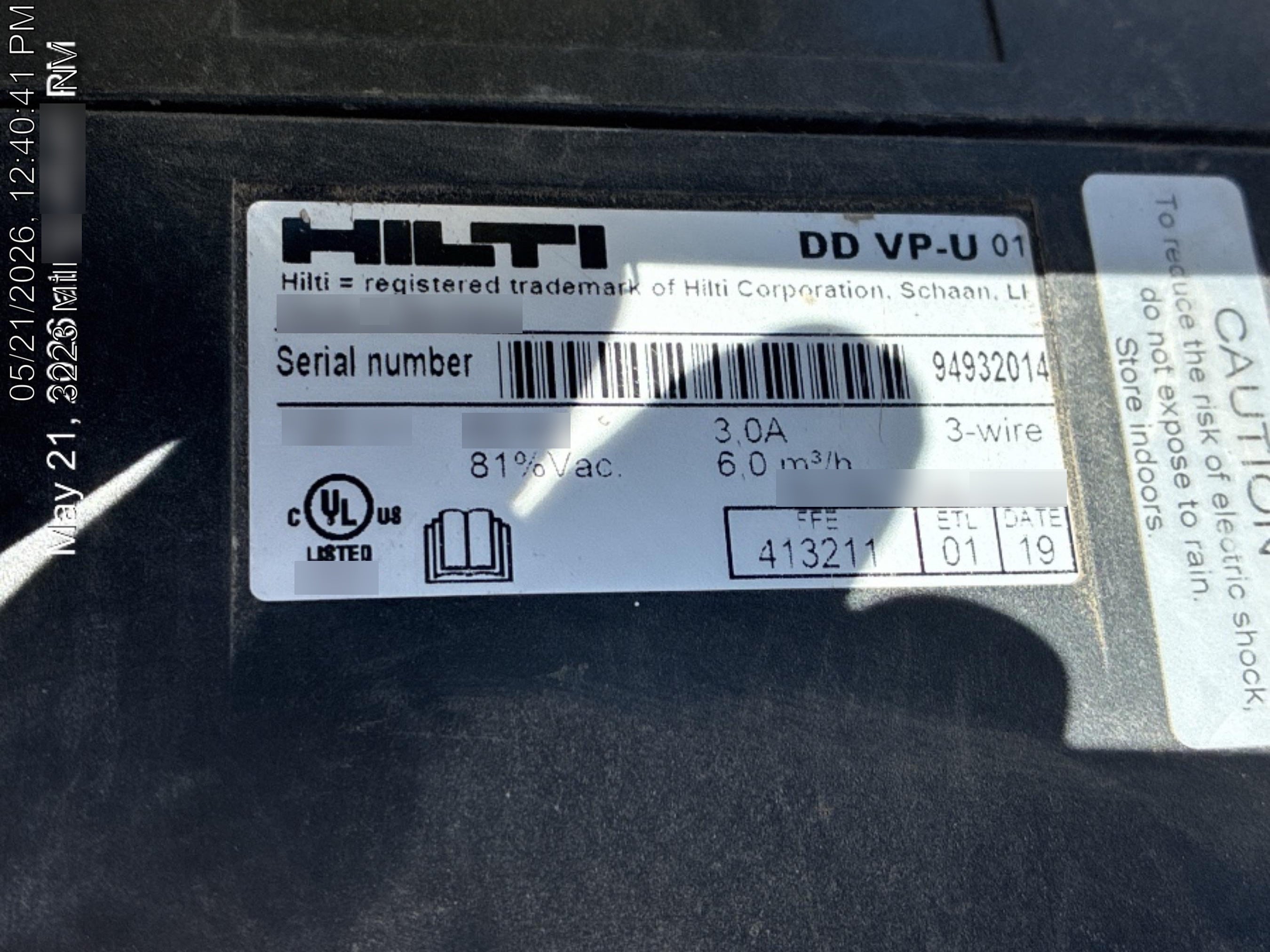 2020 HILTI DD-WMS 100