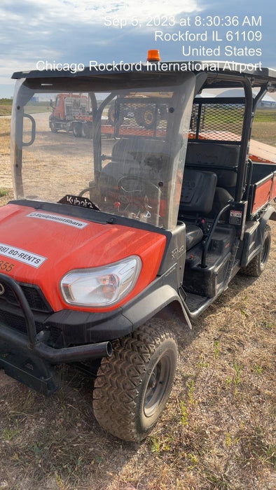 2022 Kubota RTV-X1140W-H Plastic Canopy, Windshield Acrylic Clear, LED Strobe Light, Wire Harness Kit, Back up Alarm