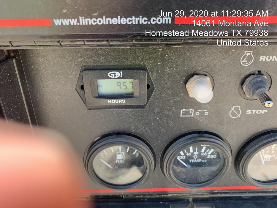 2019 Lincoln Electric Vantage 322 Welder Ready-Pak 3, Two wheel trailer, Fender and Light kit, Cable Rack