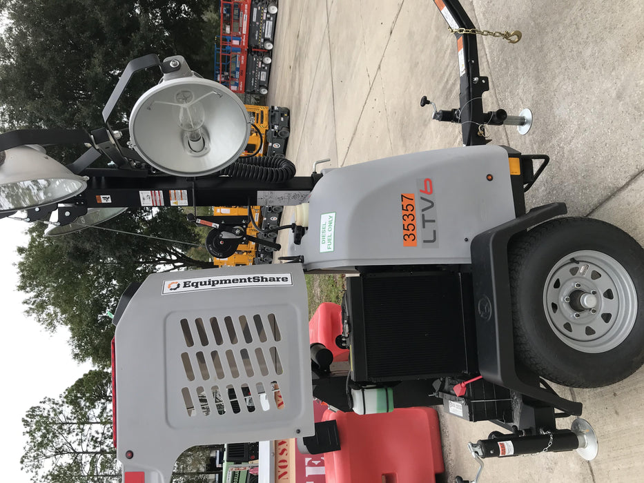2019 Wacker Neuson LTV6L-MH Wacker Neuson LTV6L Mobile Light Tower w/Fuel Level Sensor Installed