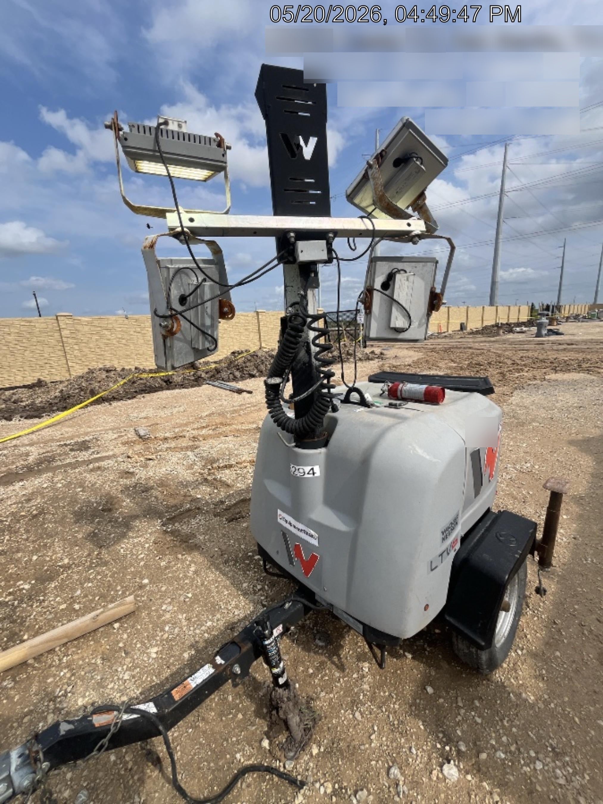2020 Wacker Neuson LTV6K-LED LED Lighting 300 W Vertical Mast