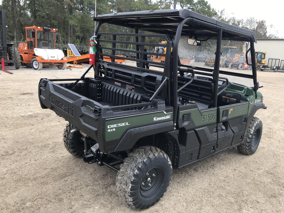 2019 Kawasaki Mule PRO-DXT Standard Options, Backup Alarm, Beacon, Plastic Hard Top, Poly Windshield, Horn Kit