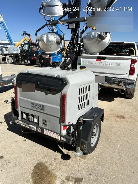 2019 Wacker Neuson LTV6L-MH Mobile Light Tower w/Fuel Level Sensor Installed