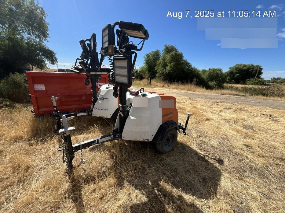 2023 Generac MLT2 Diesel, Flex Switch 120V Input, Powerzone Controller, 
(4) 320W LED Lights, 4kW Generator, 39.9 Gal Fuel Tank, 2" Ball, T3