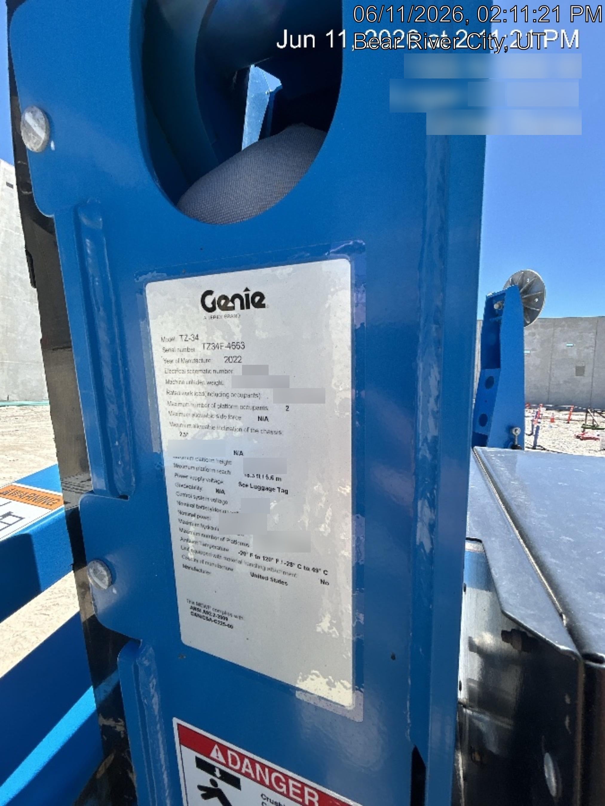2022 GENIE TZ-34 DC