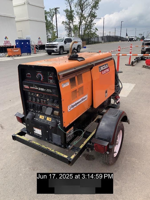 2021 Lincoln Electric Vantage 322 Vantage 322 Ready Pak 3 w/ Decals, ORANGE (includes trailer, cable rack, fender light kit) NO Telematics