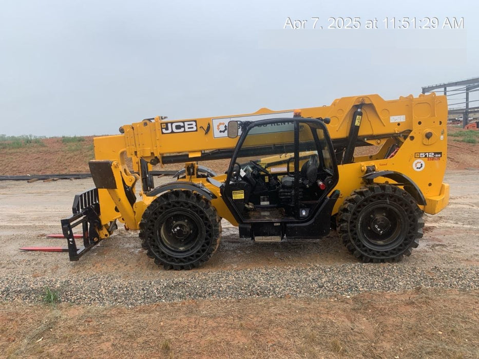 2020 JCB 512-56 Canopy, 74Hp, Solid Tires, Work Lights, Beacon, Aux Hydraulics, Back up Alarm, Lifting Eye, ES Decals