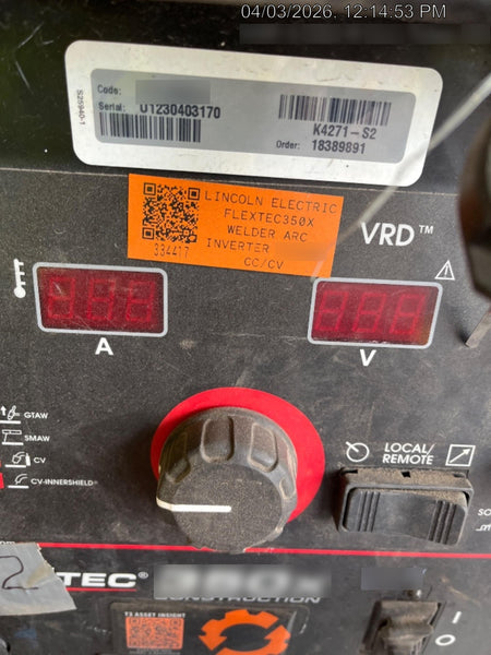 2023 LINCOLN ELECTRIC FLEXTEC 350X