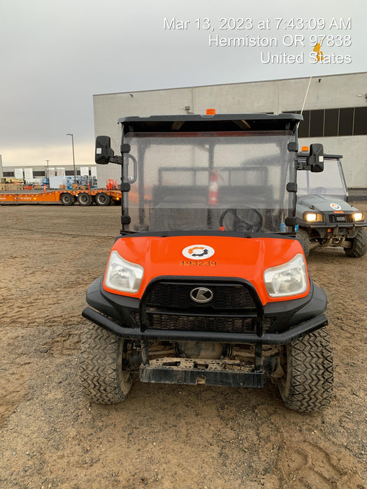 2021 Kubota RTV-X1140W-H Plastic Canopy, Windshield Acrylic Clear, LED Strobe Light, Wire Harness Kit, Back up Alarm
