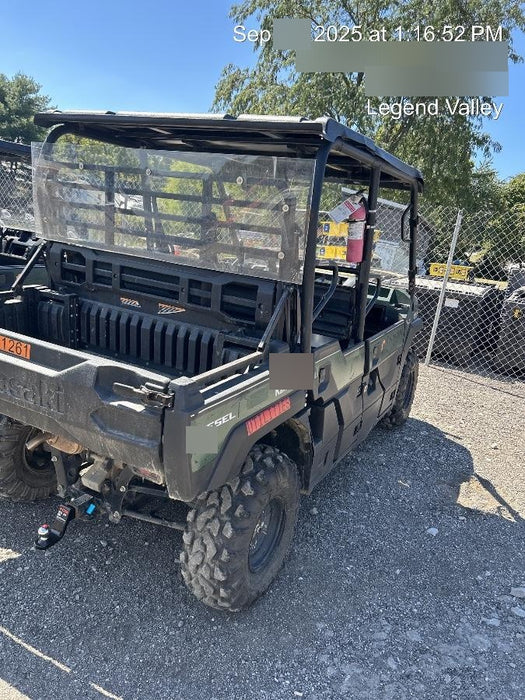 2019 Kawasaki Mule PRO-DXT Standard Options, Backup Alarm, Beacon, Plastic Hard Top, Poly Windshield, Horn Kit
