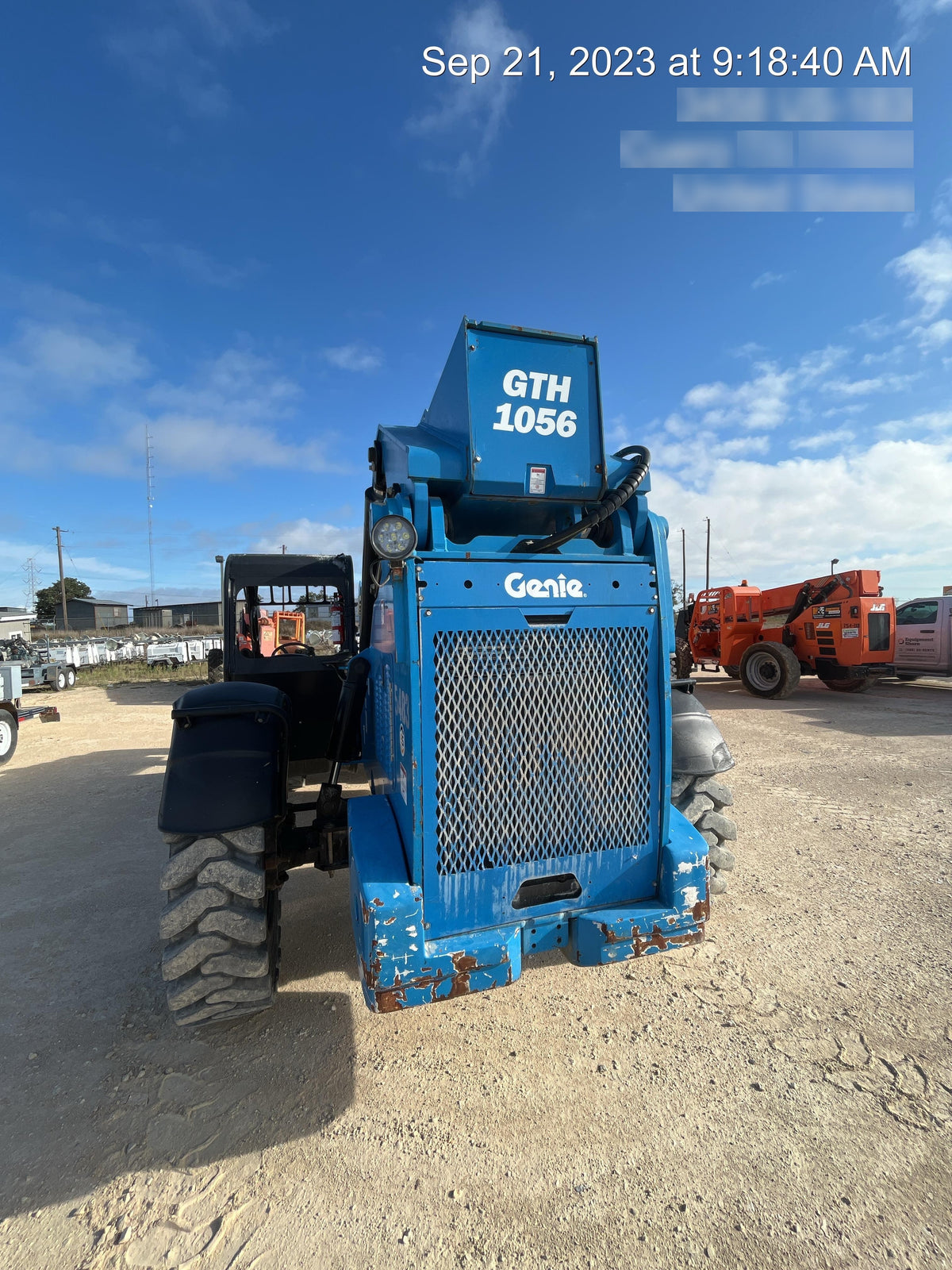 2017 Genie GTH-1056 Genie GTH1056, Solid Tires, 60" carriage, Open ROPS