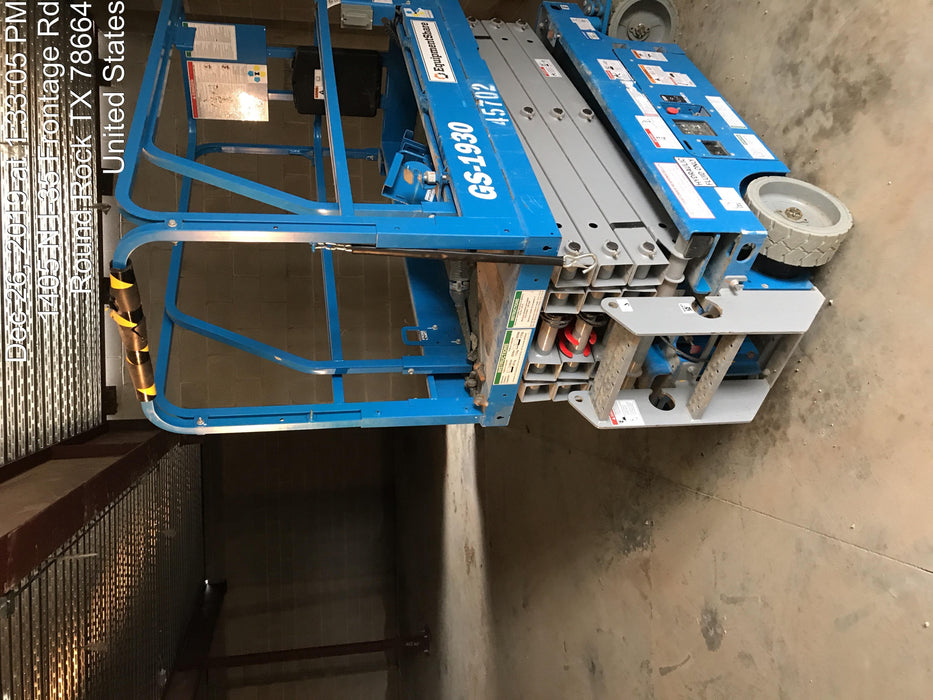 2019 Genie GS-1930 Fixed rails with chain Entry