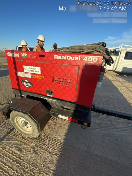 2022 Shindaiwa DGW400MDL Kubota D902 Engine, 23 HP, Dual Op Welder, Wire, Arc, Droop Stick, Tig, and CC Stick Functionality, Simulphase, 3 Phase and 1 Phase Gen Output, Single Axle NB Trlr, Slr Trckl Chrg 12V 12W, Fire Ext