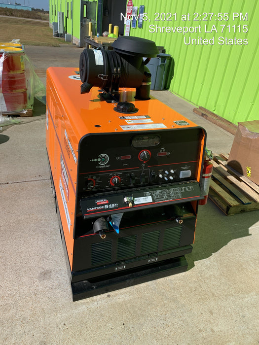 2021 Lincoln Electric Vantage 549X Ready Pak 3, ORANGE (includes trailer, cable rack, fender light kit)