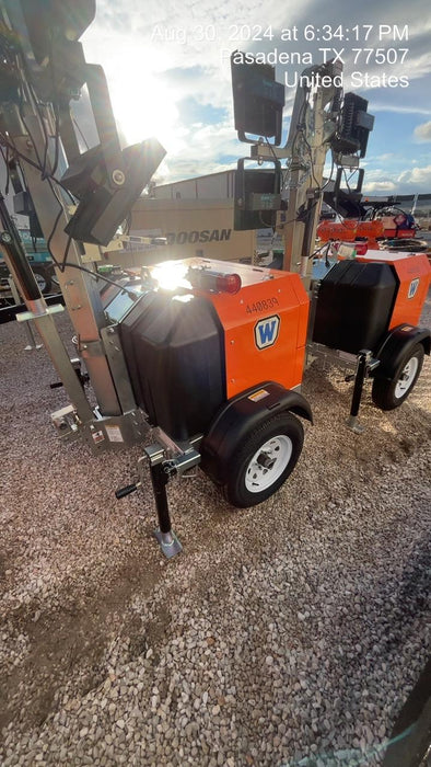 2024 Wanco WLTT-4MM4K Diesel, Deep Sea Controller, Shore Power Plug, Auto Start, (4) 350W LED Floodlights, 4kW Generator, 60 Gal Fuel Tank, 2" Ball, T3