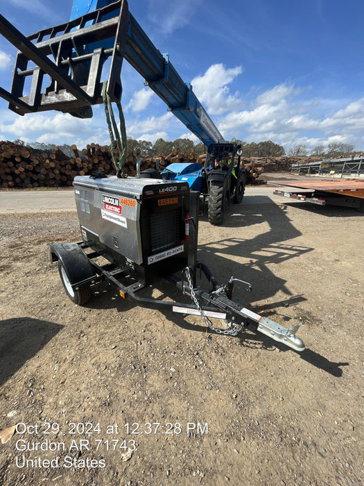 2024 Lincoln Electric LE400 Kubota V1505, Trlr, Cable Rack, Light Kit, ES Decals, T3