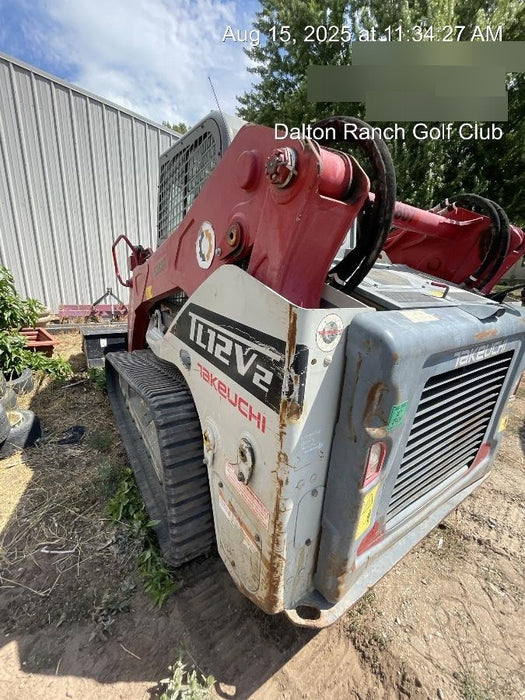 2019 Takeuchi TL12V2C ROPS/FOPS Cab, Heat/AC, Defroster, Rubber Tracks, Back-up Alarm, Front & Rear Working Lights, Auxiliary Hydraulics, Two-Speed Travel, Electronic Monitoring System, Hydraulic Universal Quick Hitch w/80" HD Dirt Bucket with 9 Teeth 24.0 cu.ft. Capacity