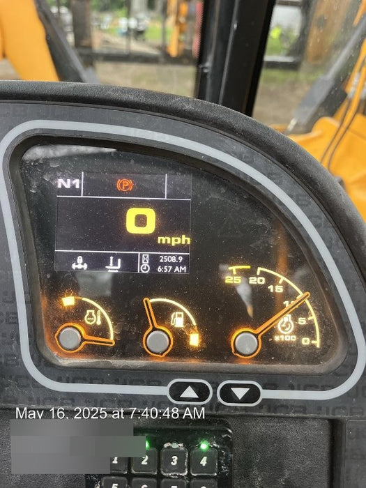 2020 JCB 510-56 Cab/Heat/Air, 74 HP, Solid Tires, STD Worklight, Beacon, Aux Hydraulics, Lifting Eye, Back up Alarm w/66" Carriage/60" Forks