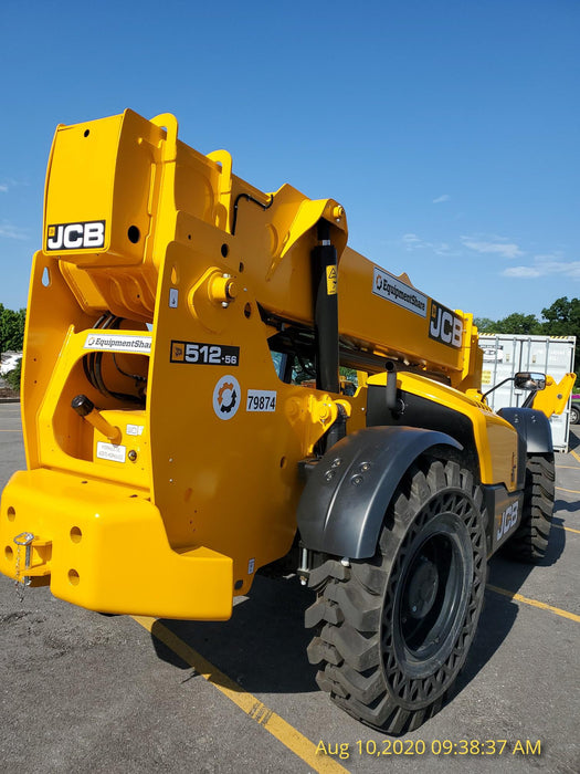 2020 JCB 512-56 Cab/Heat/Air, 109Hp, Solid Tires, Work Lights, Beacon, Aux Hydraulics, Back up Alarm, Lifting Eye, ES Decals
