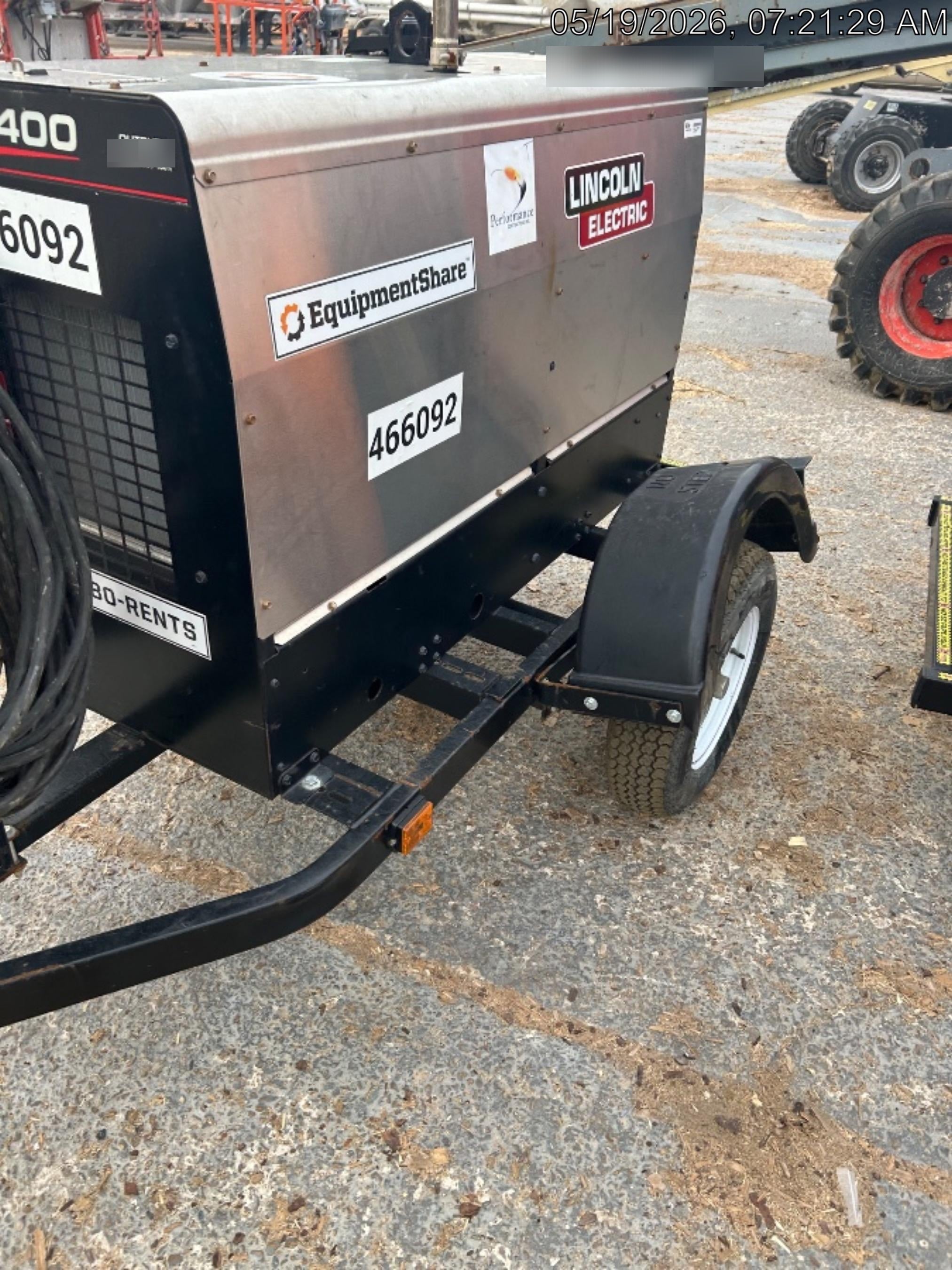 2024 Lincoln Electric LE400 Kubota V1505, Trlr, Cable Rack, Light Kit, ES Decals, T3