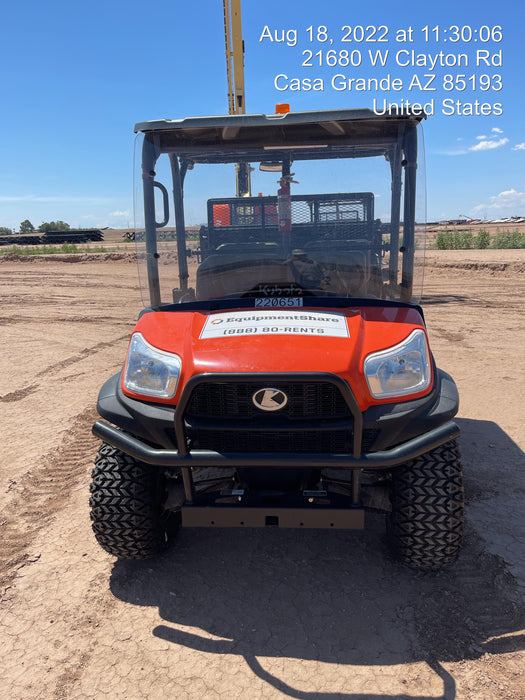 2022 Kubota RTV-X1140W-H Plastic Canopy, Windshield Acrylic Clear, LED Strobe Light, Wire Harness Kit, Back up Alarm