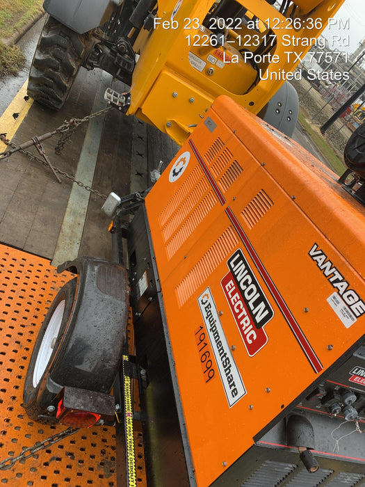 2021 Lincoln Electric Vantage 549X Ready Pak 3, ORANGE (includes trailer, cable rack, fender light kit)