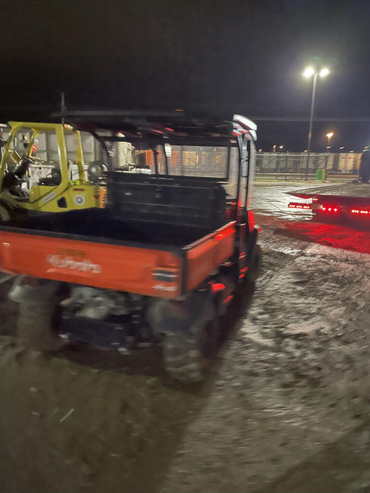 2022 Kubota RTV-X1140W-H Plastic Canopy, Windshield Acrylic Clear, LED Strobe Light, Wire Harness Kit, Back up Alarm